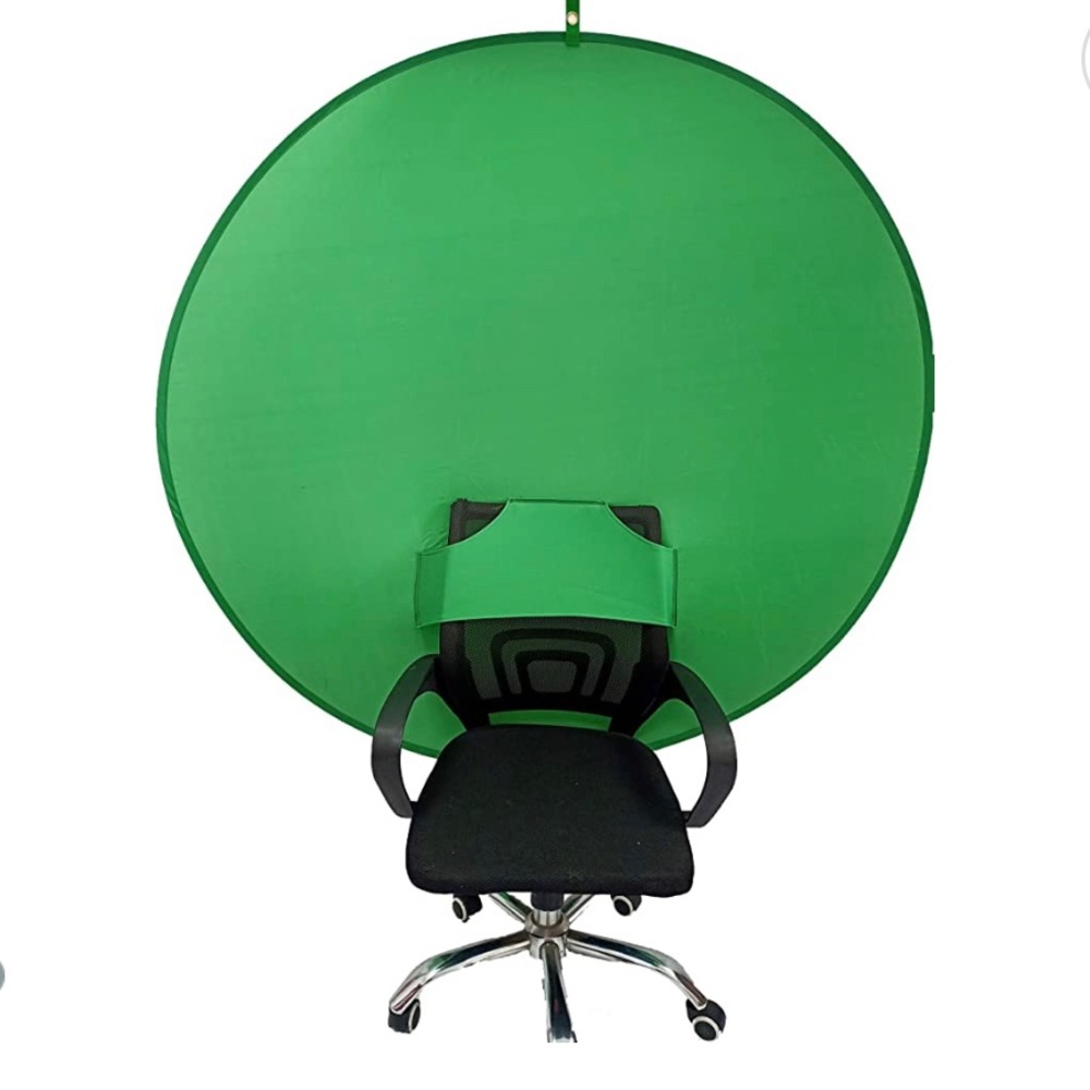 Web around chair green screen portable
